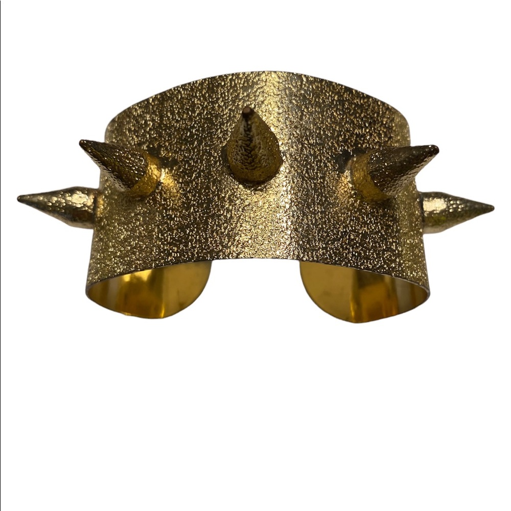Arm Candy By Eye Candy Los Angeles Luxe Collection Spiked Bracelet gold tone
